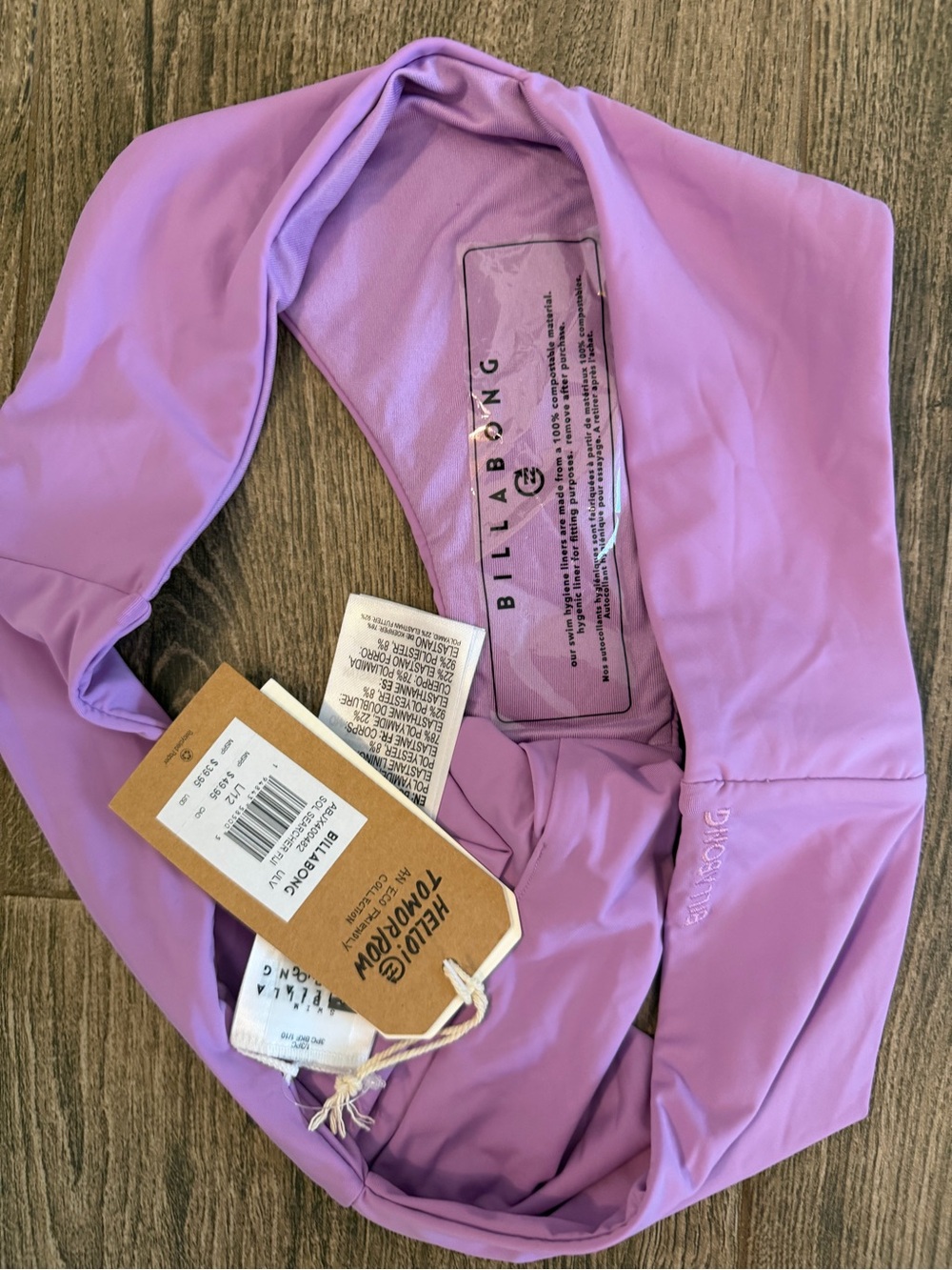NWT Billabong Lilac V-Cut Bikini Bottom - Picture 4 of 4